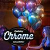 20 Helium Balloons - Chrome Assortment